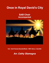 Once in Royal David's City SAB choral sheet music cover